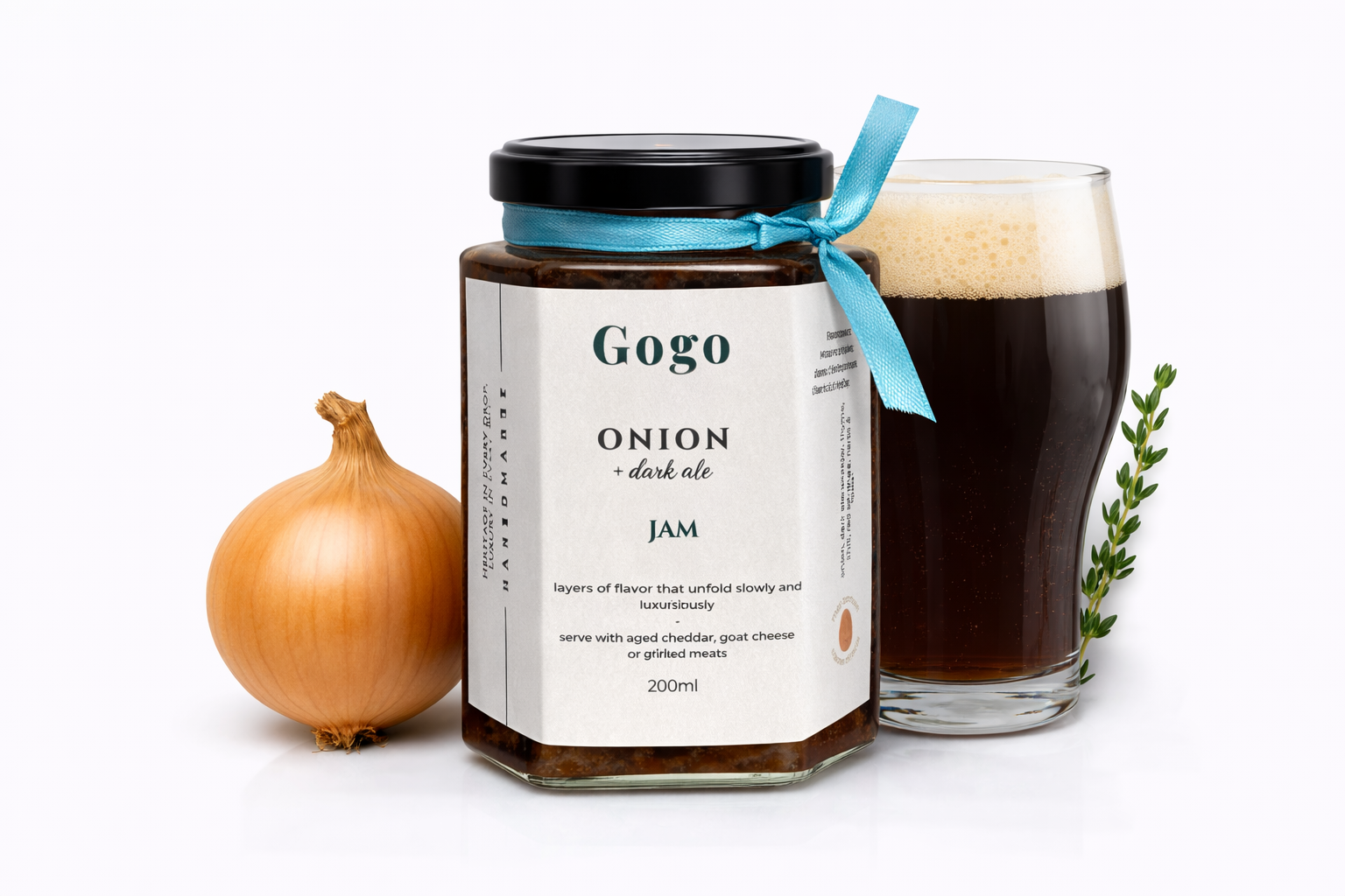 Onion Conserve with Dark Ale & Thyme