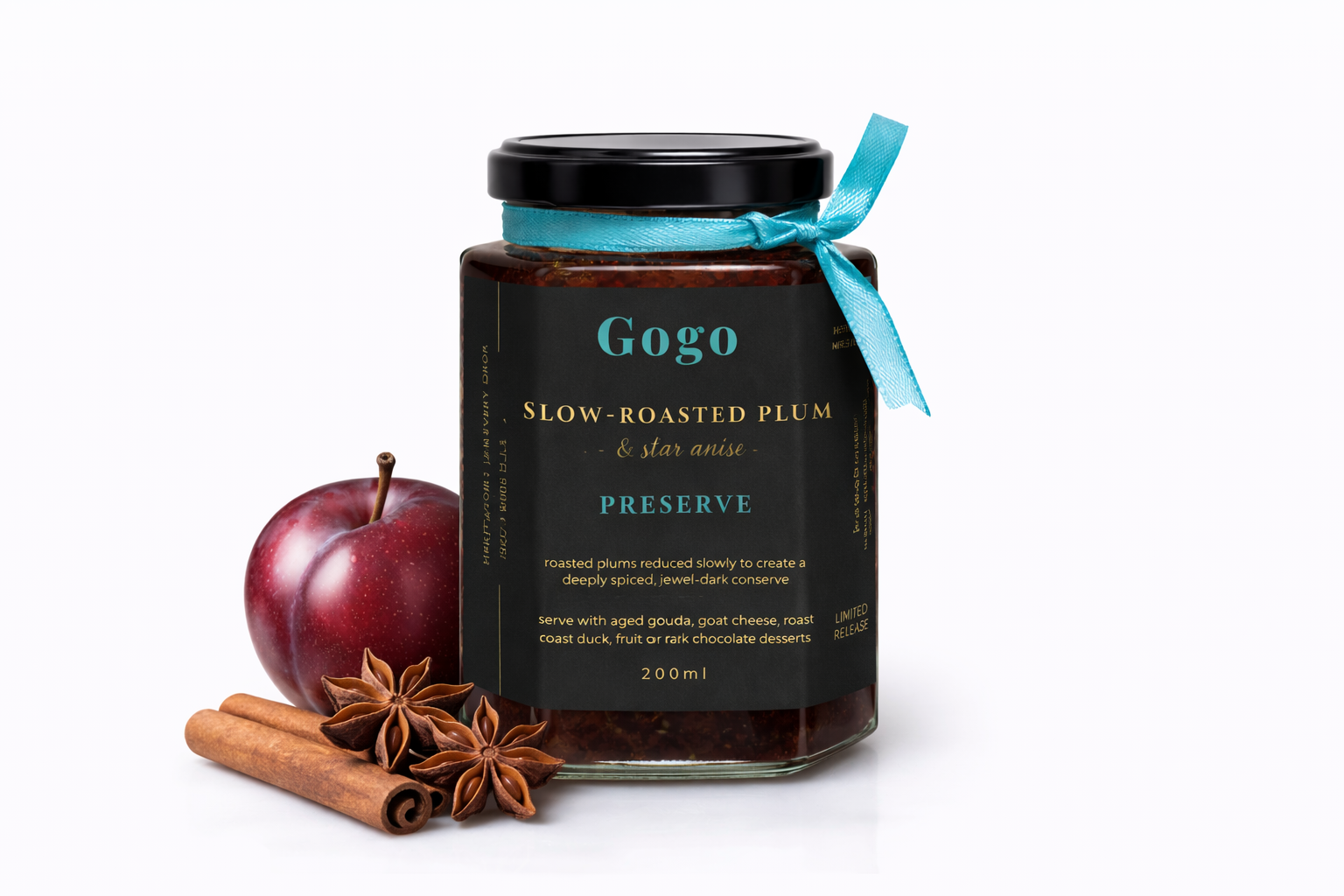 Slow-roasted plum & Star anise Conserve
