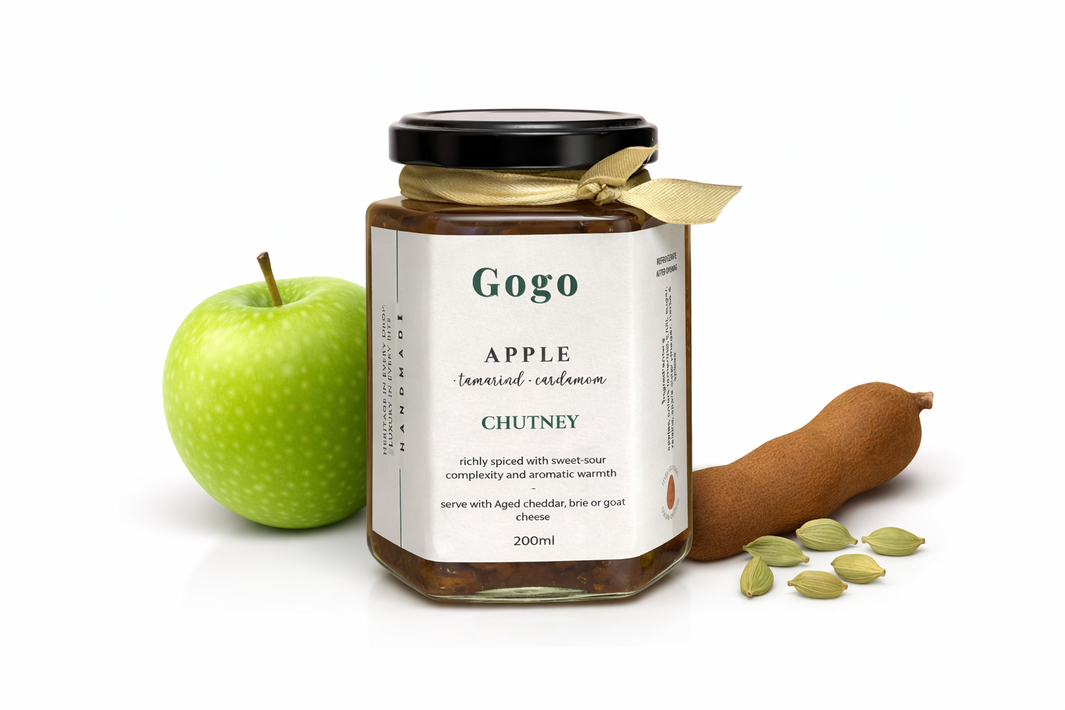 Apple Chutney with Tamarind & Cardamom
