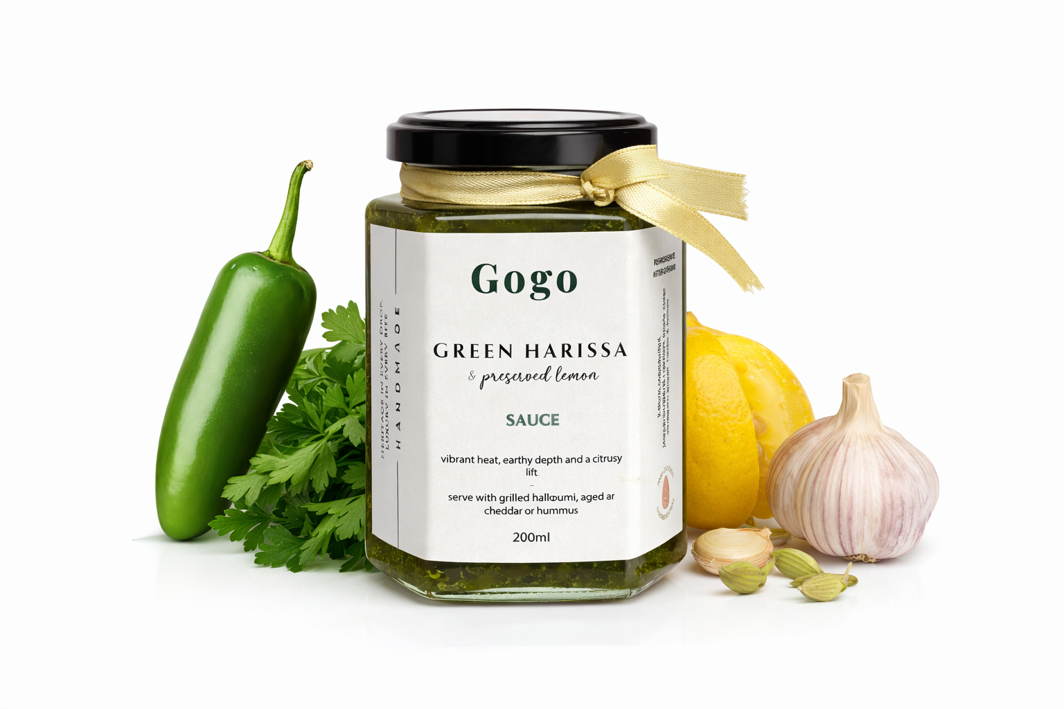 Green Harissa with Preserved Lemon